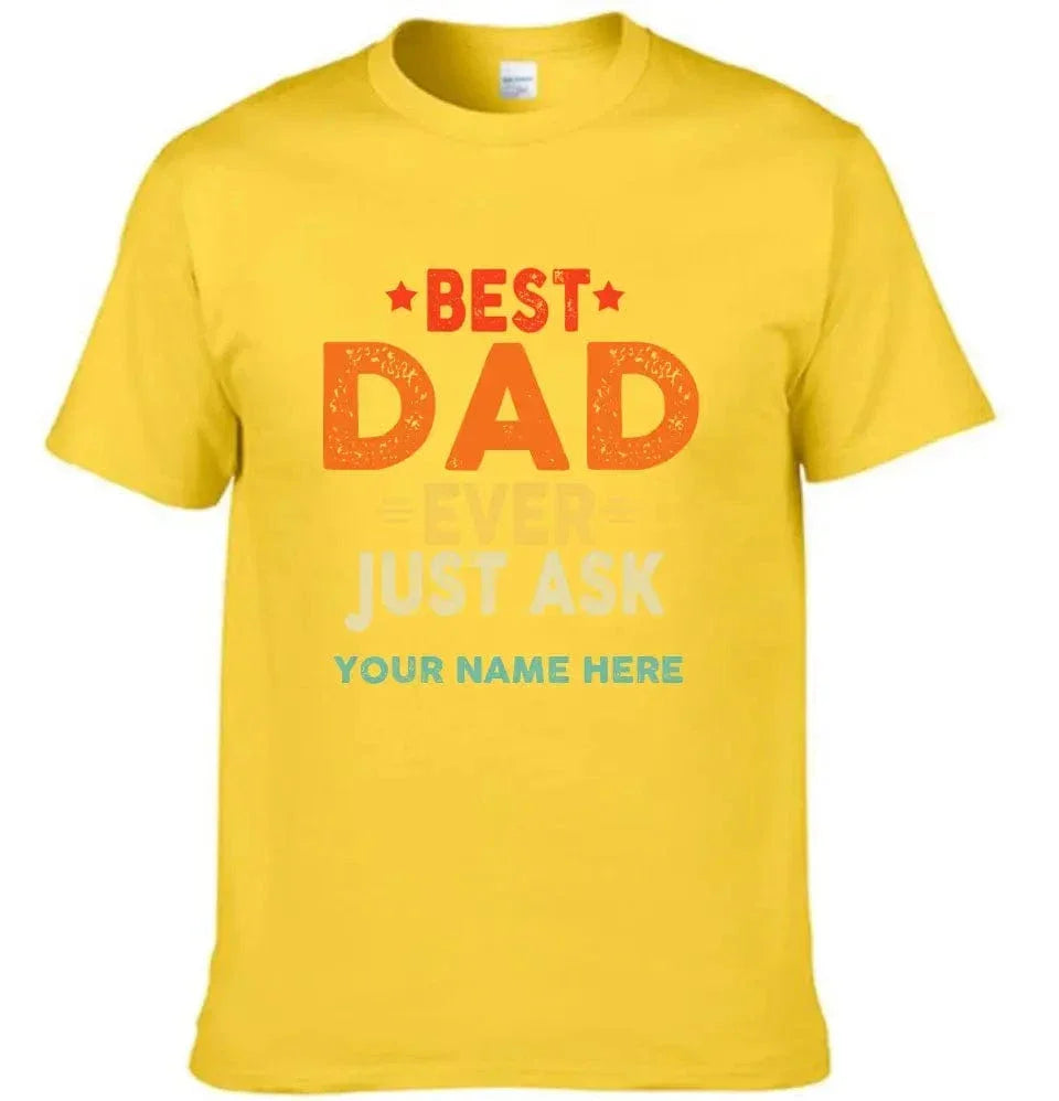 Personalized Best Dad Ever Just Ask Kids Name Shirt, Father's Day Gift for Him - Joliny