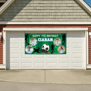 Personalized Birthday Photo Banner, Outdoor Football Lover Decoration - Joliny