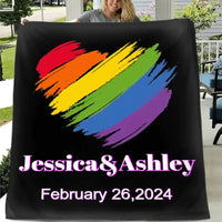 Personalized Blanket, Customized Anniversary Gifts For Couples - Joliny