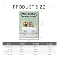 Personalized Canvas Custom Dog Cat Photo - Follow You Wherever You Go - Joliny