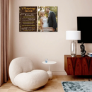 Personalized Canvas Custom Photo Marriage Prayer - Anniversary Wedding Couples Gifts - Joliny