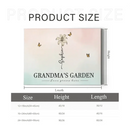 Personalized Canvas Wall Art - Grandma‘s Garden Love Grows Here, Beautiful Birth Month Flower Gift For Grandma Mom - Joliny
