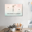 Personalized Canvas Wall Art - Grandma‘s Garden Love Grows Here, Beautiful Birth Month Flower Gift For Grandma Mom - Joliny