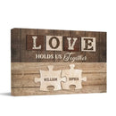 Personalized Canvas Wall Art - Love Holds Us Together - Joliny