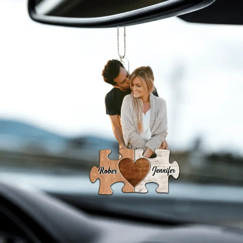 Personalized Car Hanging Ornament - You Are My Missing Piece - Joliny