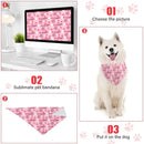 Personalized Cats and Dogs Footprints Name Triangle Bib Bandana, Gift For Dogs - Joliny