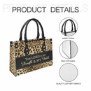 Personalized Christianart Leather Bag - The Lord Is My Strength & My Shield Psalm 28:7 - Joliny