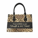 Personalized Christianart Leather Bag - The Lord Is My Strength & My Shield Psalm 28:7 - Joliny