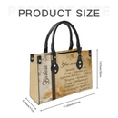Personalized Christianart Leather Bag - You Are Protected Beautiful Strong Loved Leather Bag - Joliny