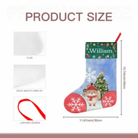 Personalized Christmas Gift For Family Kids Animals Stocking - Joliny