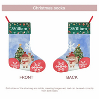 Personalized Christmas Gift For Family Kids Animals Stocking - Joliny