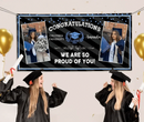Personalized Class of 2024 Graduation Banner - Custom 2 Photos, Unique Graduation Gift - Joliny