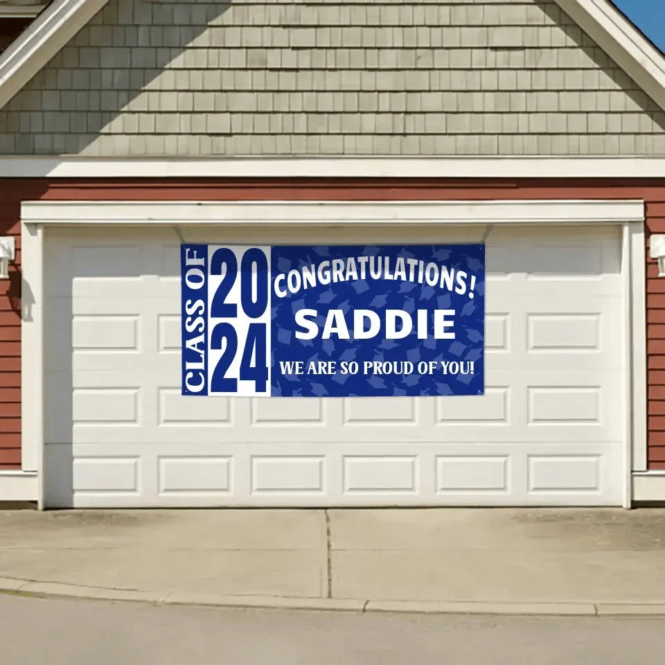 Personalized Class of 2024 Graduation Banner - Graduation Party Décor - Joliny