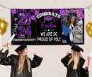Personalized Congrats 2024 Graduate Disco Style Banner - Graduation Decor Gift - Joliny