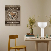 Personalized Couples Canvas Wall Art - Together We Have It All - Joliny
