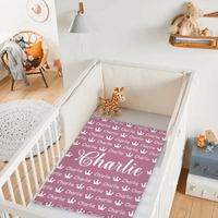 Personalized Crown Name Blanket for Kids - Joliny