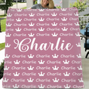 Personalized Crown Name Blanket for Kids - Joliny