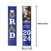 Personalized Custom 4 Photo Graduation Door Banner Party Decorations - Joliny