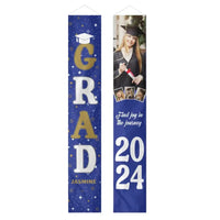 Personalized Custom 4 Photo Graduation Door Banner Party Decorations - Joliny
