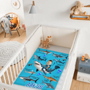 Personalized Custom Blanket - Boys Riding Shark Blanket - Gifts for Kids - Joliny