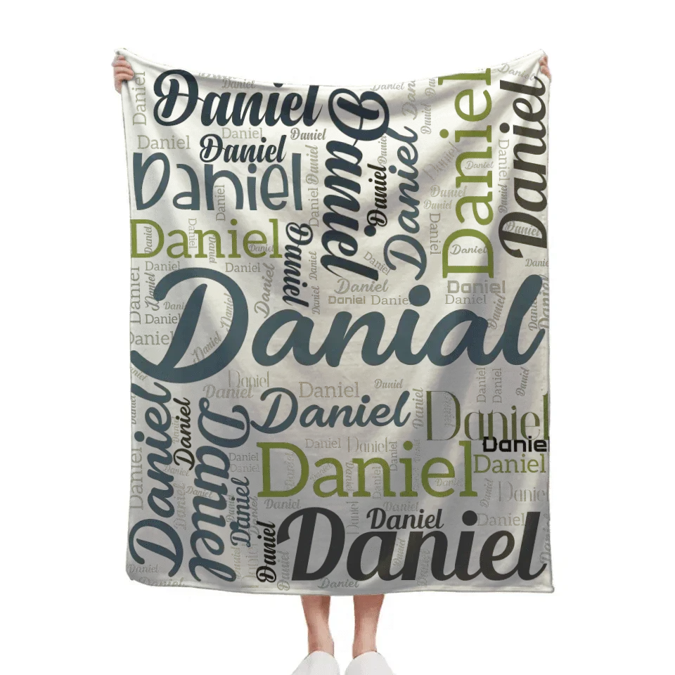 Personalized Custom Blanket with Name, Anniversary Gift Throw Blanket for Girlfriend - Joliny