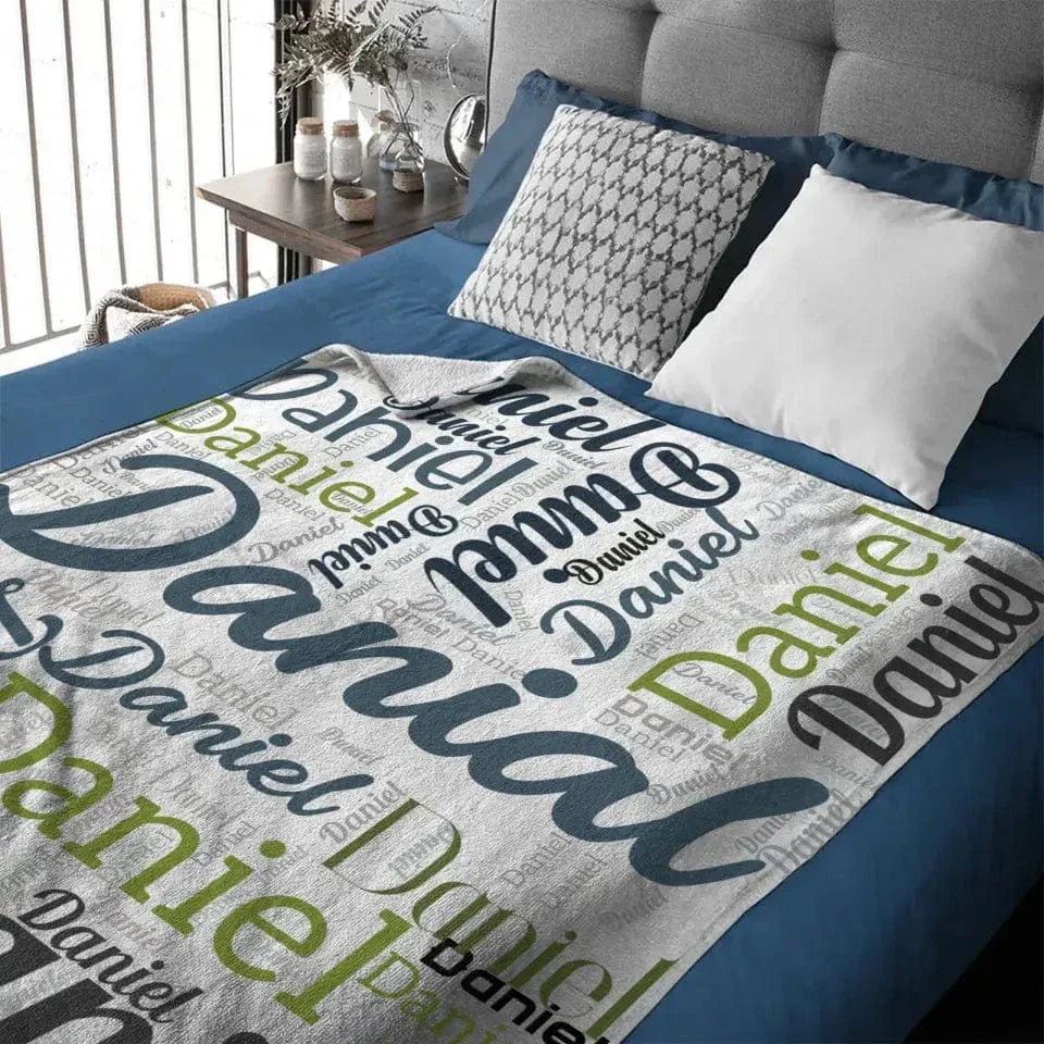 Personalized Custom Blanket with Name, Anniversary Gift Throw Blanket for Girlfriend - Joliny