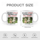 Personalized Custom Coffee Mug For Pet Owner - Well Trained Mom Photo - Joliny