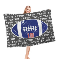 Personalized Custom Football Blanket, Gift Idea for Football Player - Joliny