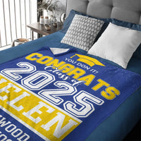 Personalized Custom Graduation Class of 2025 Sign Blanket - Joliny