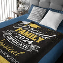 Personalized Custom Graduation School Name Blanket, Proud Family of a 2024 Graduate - Joliny
