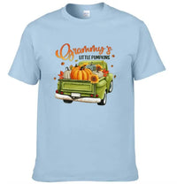 Personalized Custom Little Pumpkins Unisex T-Shirt - Gift For Grandma, Grandparents, Halloween Gift - Joliny