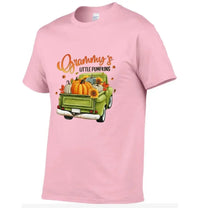 Personalized Custom Little Pumpkins Unisex T-Shirt - Gift For Grandma, Grandparents, Halloween Gift - Joliny