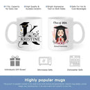 Personalized Custom Mug - Graduation Class Of 2024 , Clipart Flower - Joliny