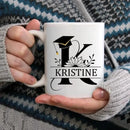 Personalized Custom Mug - Graduation Class Of 2024 , Clipart Flower - Joliny