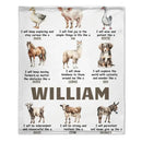 Personalized Custom Name Blanket - I Will Show Kindness To Those Around Me Like A Llama - Joliny