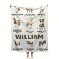 Personalized Custom Name Blanket - I Will Show Kindness To Those Around Me Like A Llama - Joliny