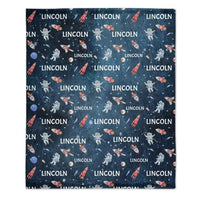 Personalized Custom Outerspace Blanket With Name - Joliny