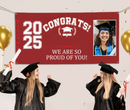 Personalized Custom Photo Banner - Congrats Class of 2025 Graduation Decor Gift - Joliny