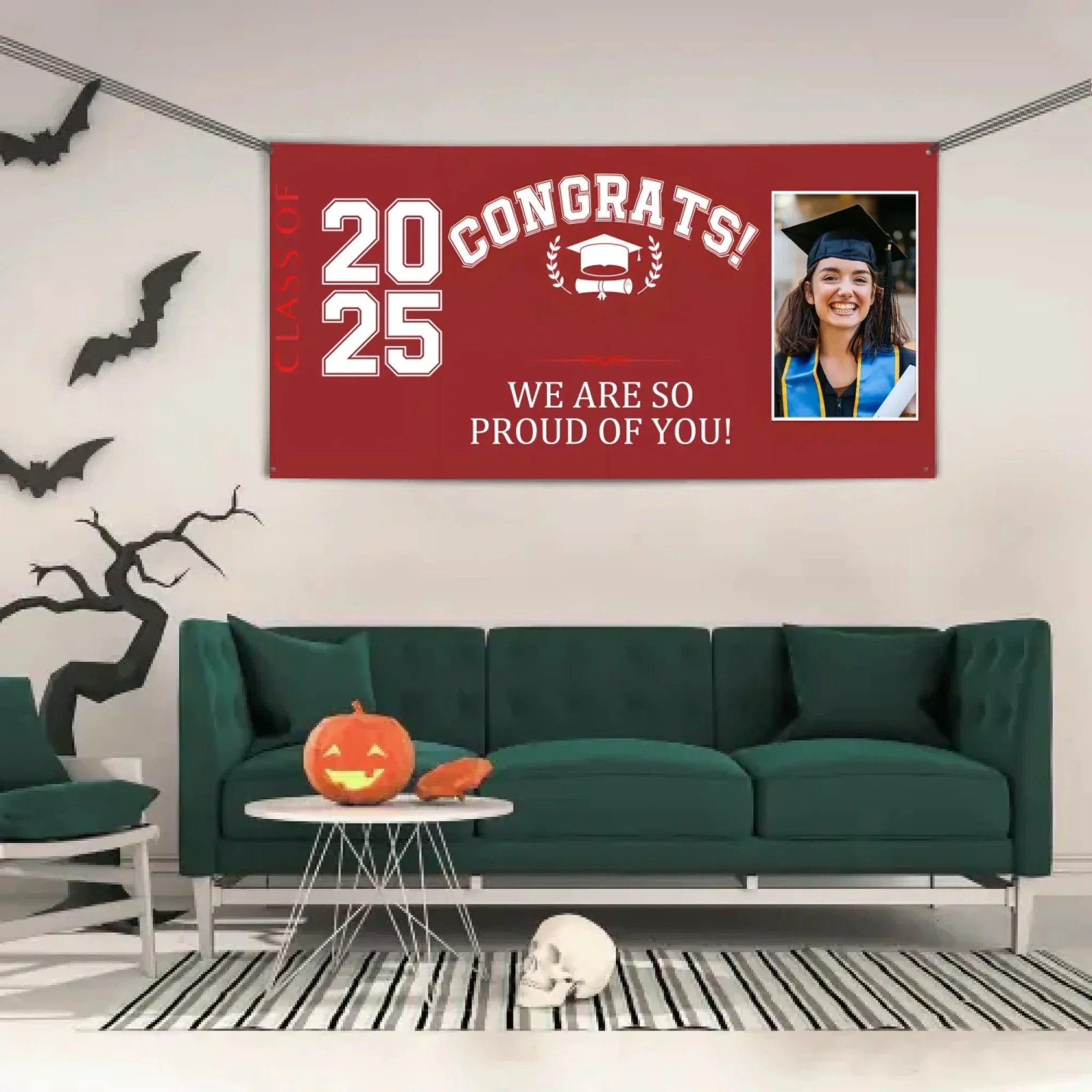 Personalized Custom Photo Banner - Congrats Class of 2025 Graduation Decor Gift - Joliny