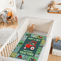 Personalized Custom Photo Blanket - Just A kid Who Loves Tractors - Joliny