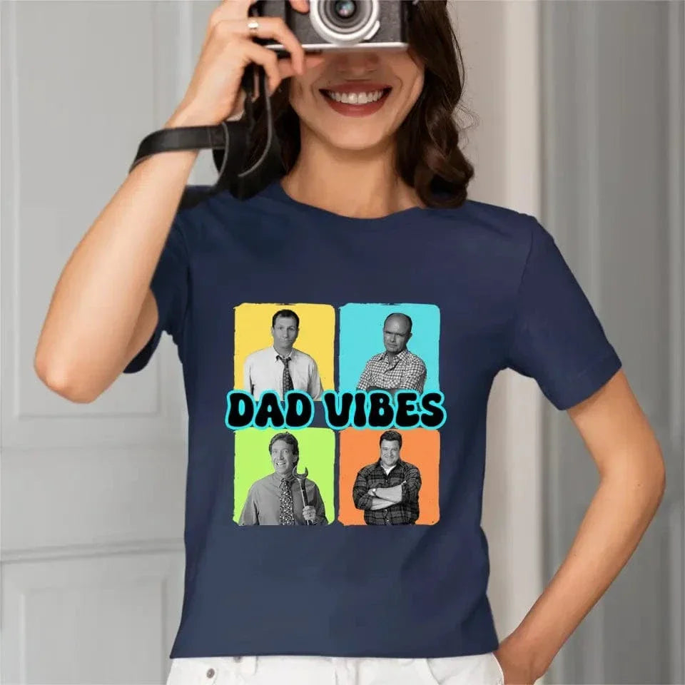Personalized Custom Photo Shirt - Dad Vibes, Gift For Dad - Joliny