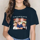 Personalized Custom Photo Unisex T-shirt - Life Is Better With Grandkids Pet - Joliny