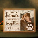 Personalized Custom Picture Frame Light Box - Gift For Dog Lovers Good Friends Are Never Forgotten - Joliny