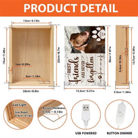 Personalized Custom Picture Frame Light Box - Gift For Dog Lovers Good Friends Are Never Forgotten - Joliny