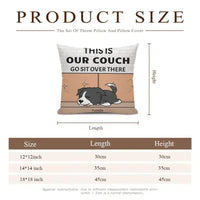 Personalized Custom Pillow Gift For Dog Lovers - This Is Our Couch Sit Over There - Joliny