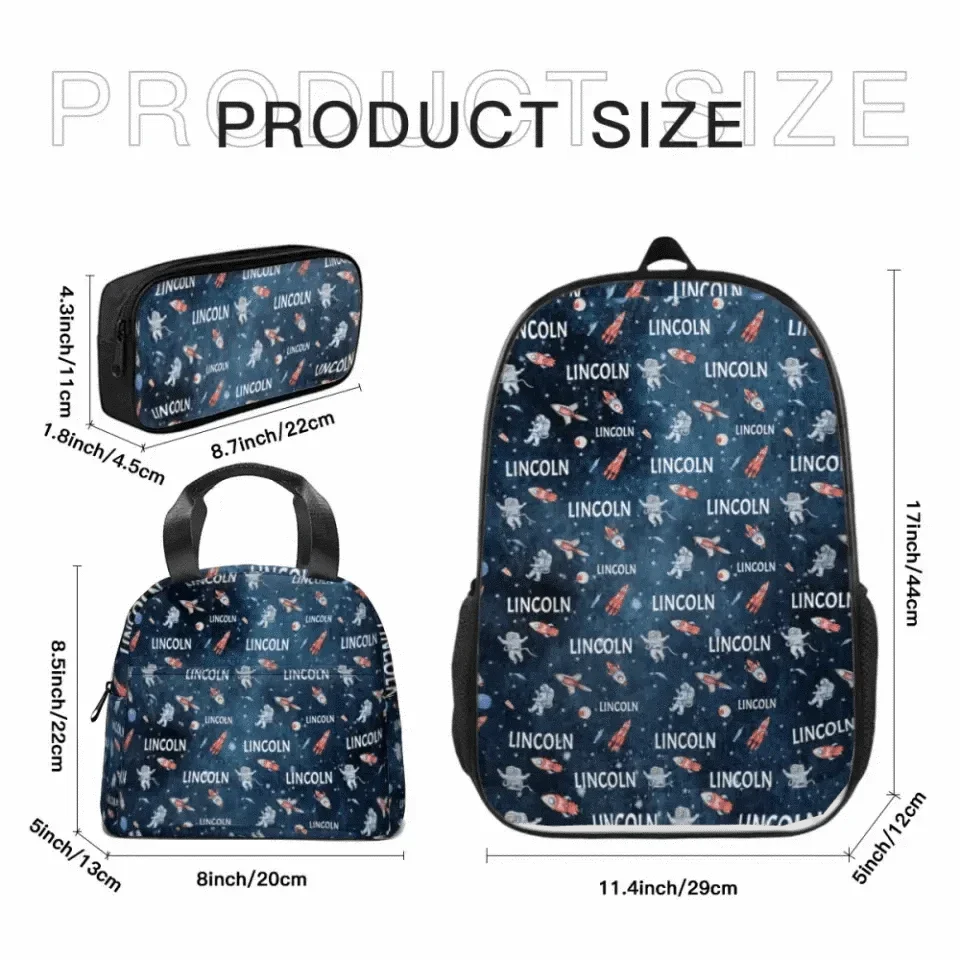Personalized Custom Space Backpack with Name School Season Gift - Joliny