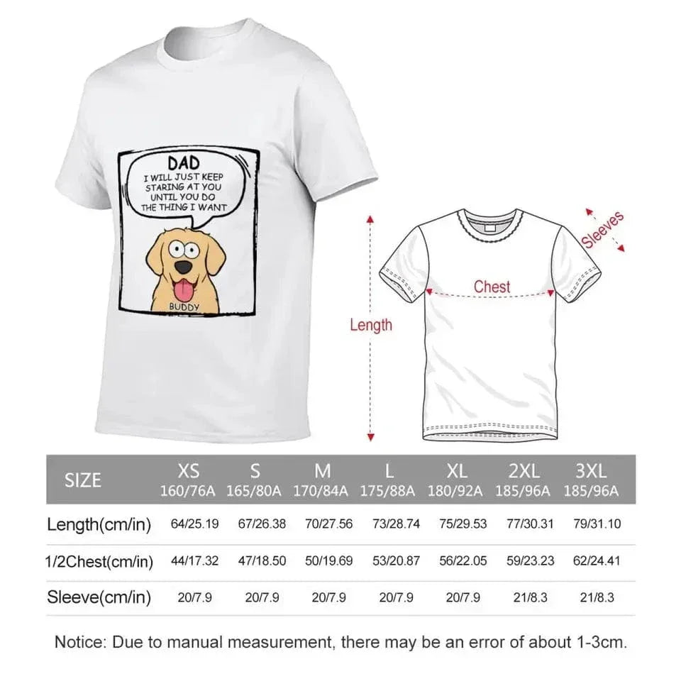 Personalized Custom Unisex T-shirt - We Will Just Keep Staring At You - Gift For Pet Owners - Joliny