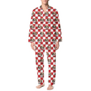 Personalized Customized Dog And Cat Face Photo Multi-Color Plaid Name Pajama Set - Joliny