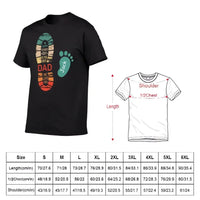 Personalized Dad And Kids Footprints Names Shirt - Joliny