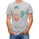 Personalized Dad And Kids Footprints Names Shirt - Joliny